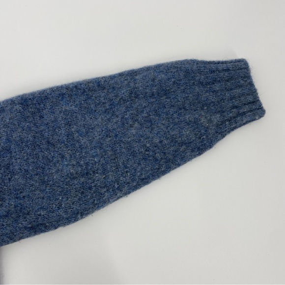 O’CONNELL’S 100% Wool Made in Scotland Blue Pullover Sweater - Picture 9 of 10